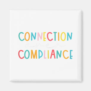 Health Connection Over Compliance Autism Awareness Magnet