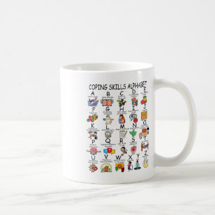 Health Coping Skills Alphabet School Teacher Kids  Coffee Mug
