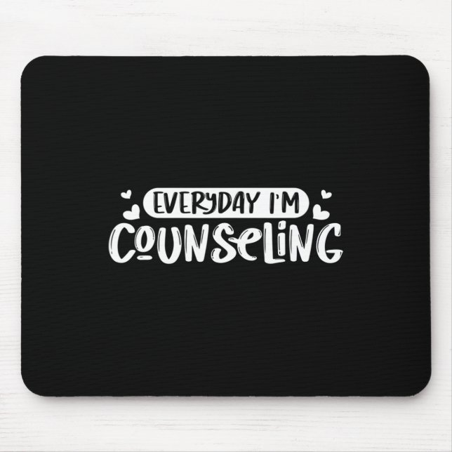 Health Counseling Everyday - Mental Counsellor Gif Mouse Mat (Front)