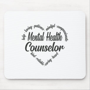 Health Counsellor Heart Word Cloud 1 Mouse Mat