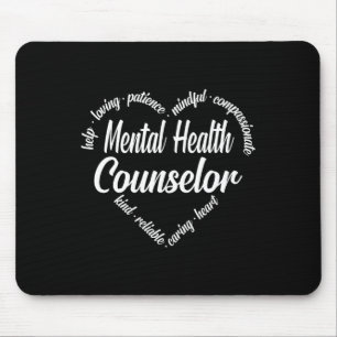 Health Counsellor Heart Word Cloud  Mouse Mat
