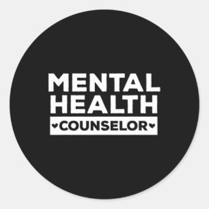 Health Counsellor - Mental Therapist Oufit  Classic Round Sticker