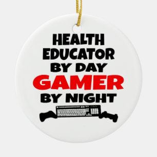 Health Educator Gamer Ceramic Tree Decoration