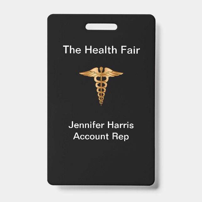 Health Fair Event Badges ID Badge (Front)