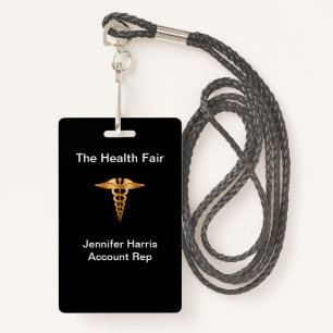 Health Fair Event Badges ID Badge