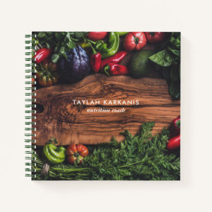 Health Field Vegetables Cutting Board Business Notebook