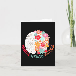 Health Flower Brain Suicide Awareness And Preventi Card