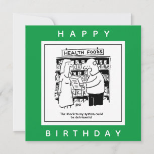 Health Food Could Be Shock to System Cartoon Card