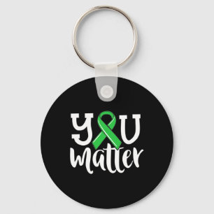Health For Women You Problem Green Ribbon Key Ring
