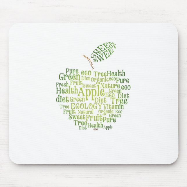 Health Green Eco Friendly Mouse Mat (Front)