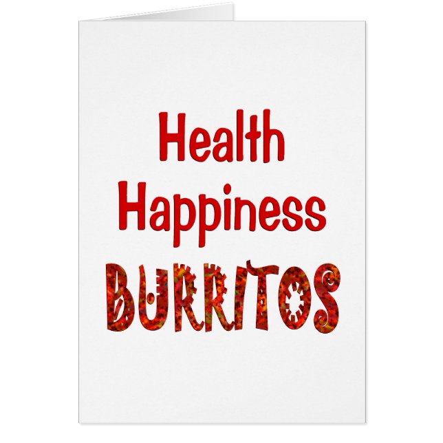 Health Happiness Burritos (Front)