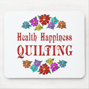 Health Happiness Quilting Mouse Mat