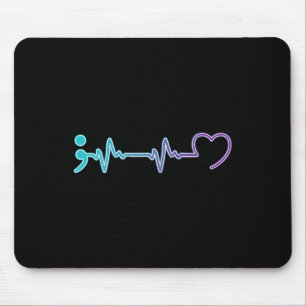 Health Illness Heartbeat Suicide Prevention Mouse Mat