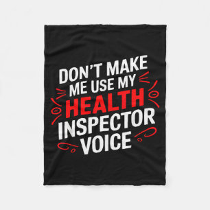 Health Inspector Job Profession Public Health  Fleece Blanket