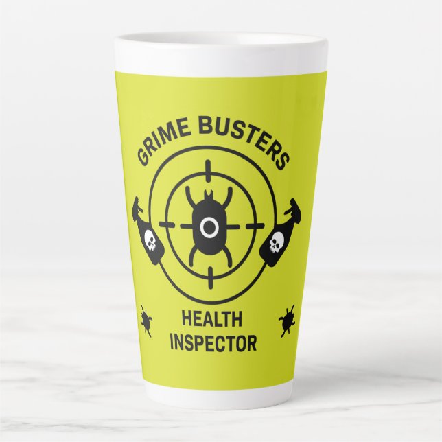 Health Inspector Latte Mug (Front)