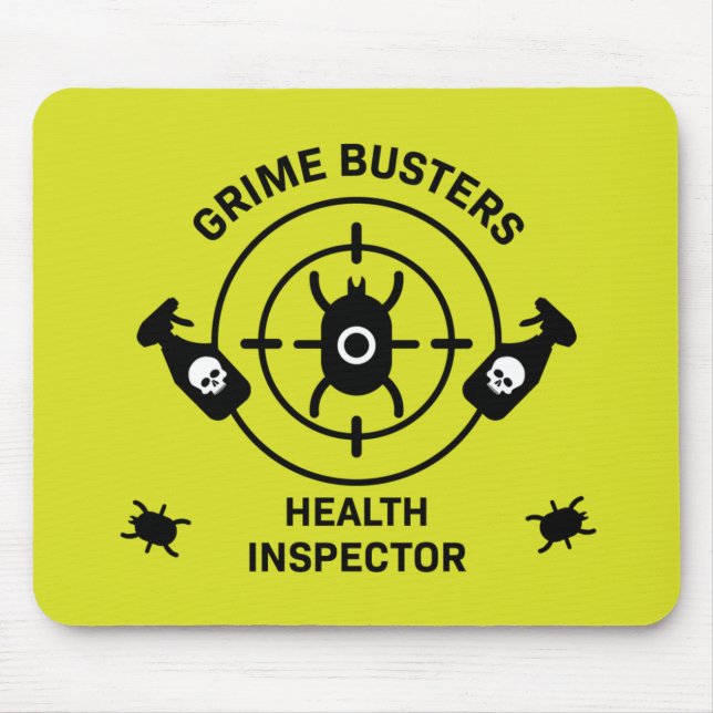 Health Inspector Mouse Mat (Front)
