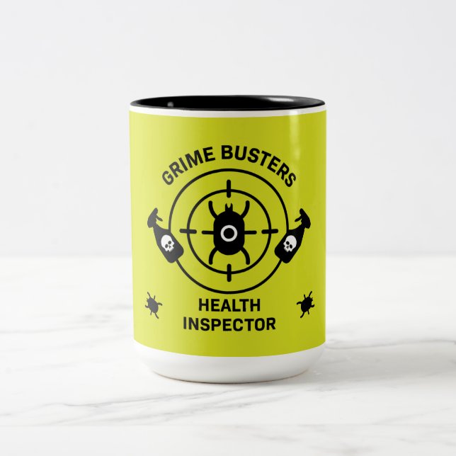 Health Inspector Two-Tone Coffee Mug (Center)