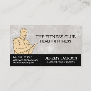 Health Instructor Business Card