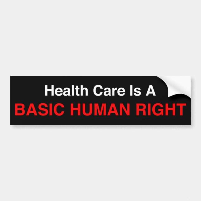 Health Insurance Bumper Sticker (Front)