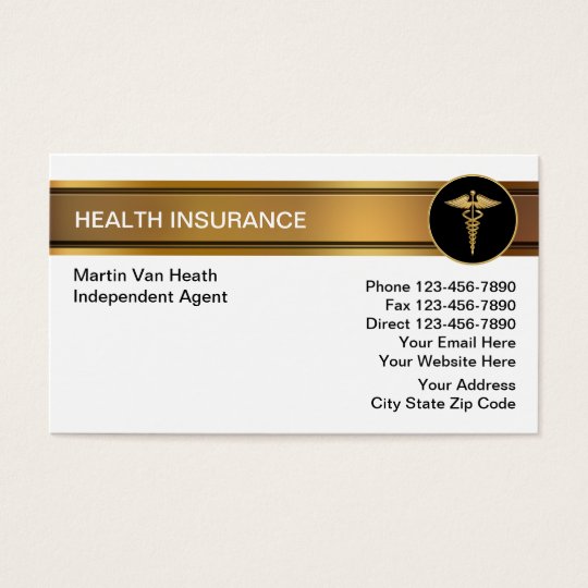 Health Insurance Business Cards