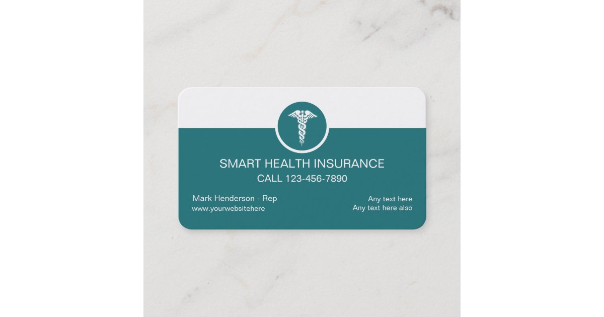 Health Insurance Business Cards Zazzle