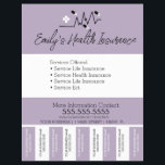 Health Insurance Life Nurse Tear Off Business B Flyer<br><div class="desc">Modern Flyers for Nurse,  Health Insurance,  Life Insurance,  Ect.</div>