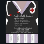 Health Insurance Life Nurse Tear Off Business E Flyer<br><div class="desc">Modern Flyers for Nurse,  Health Insurance,  Life Insurance,  Ect.</div>