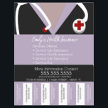 Health Insurance Life Nurse Tear Off Business  Flyer<br><div class="desc">Modern Flyers for Nurse,  Health Insurance,  Life Insurance,  Ect.</div>