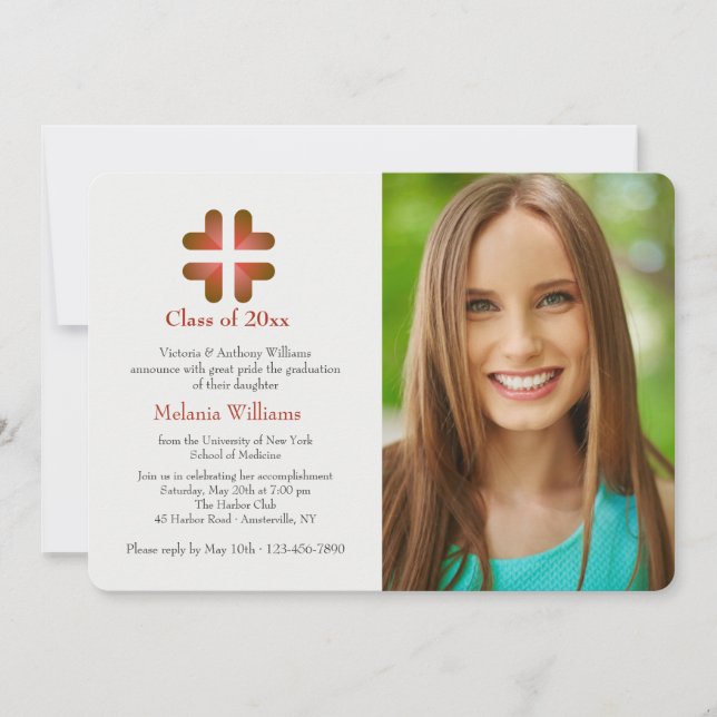 Health Is Everything Photo Graduation Invitation (Front)