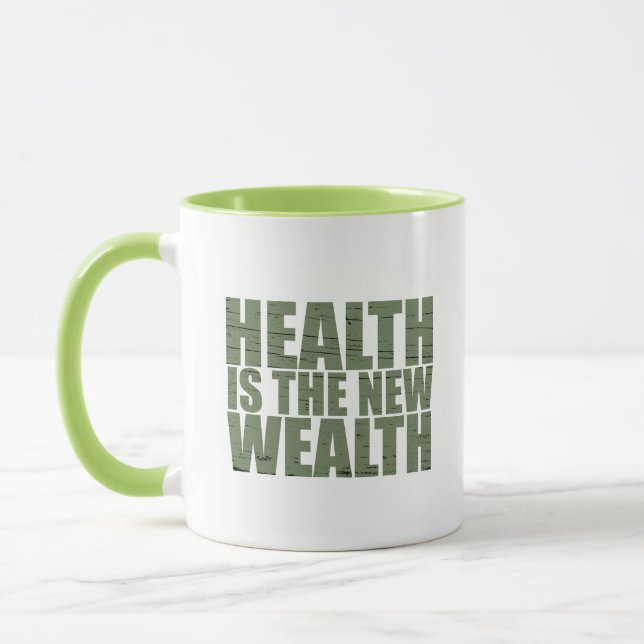 Health is the new wealth mug (Left)