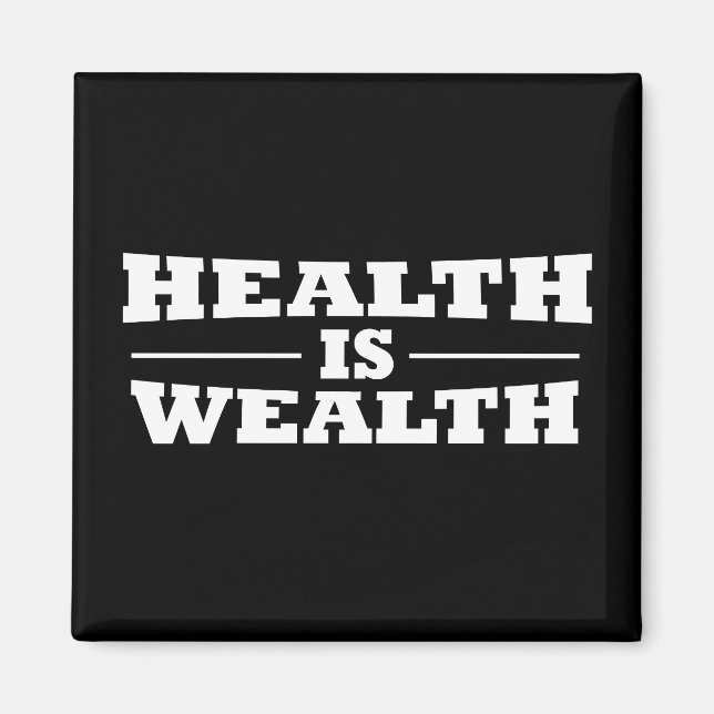 health is wealth magnet (Front)