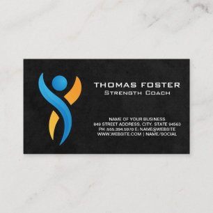 Health Logo   Strength Fitness Business Card