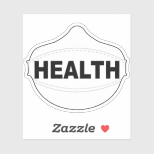 Health mask vinyl sticker
