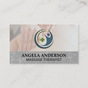 Health Massage Logo Wellness Business Card