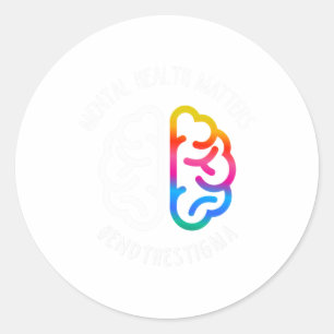 Health Maters End Stigma Classic Round Sticker