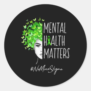 Health Matters No More Stigma Gift Classic Round Sticker