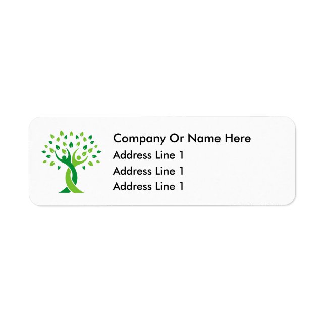 Health Medical Office Bulk Return Address Labels  (Front)
