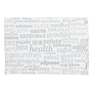 Health - Multi Language International - Be Healthy Pillowcase