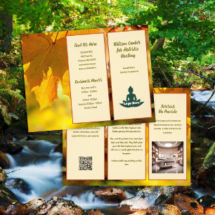 Health Nature Holistic Golden Leaves Brochure