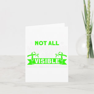 Health Not All Wounds Visible Mental Health Awaren Card