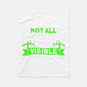 Health Not All Wounds Visible Mental Health Awaren Fleece Blanket
