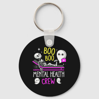Health Nurse Psych Boo Boo Crew Nursing Halloween Key Ring