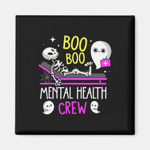 Health Nurse Psych Boo Boo Crew Nursing Halloween Magnet