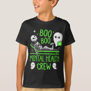 Health Nurse Psych Boo Boo Crew Nursing Halloween T-Shirt