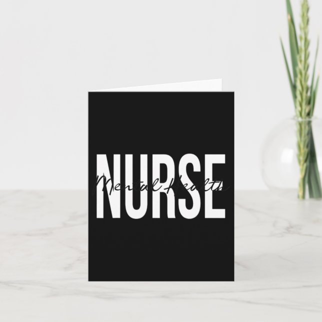 Health Nurse Psych Nurse Psychiatric Nurse Rn 1  Card (Front)