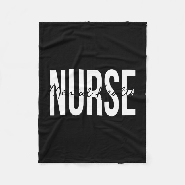 Health Nurse Psych Nurse Psychiatric Nurse Rn 1  Fleece Blanket (Front)