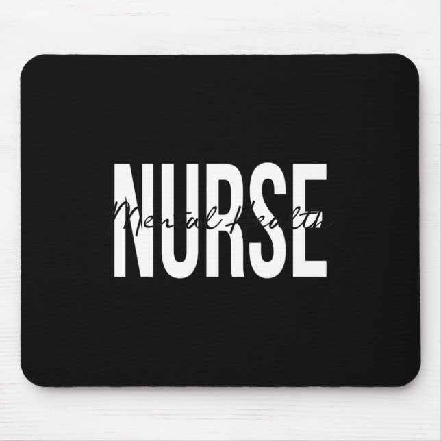 Health Nurse Psych Nurse Psychiatric Nurse Rn 1  Mouse Mat (Front)