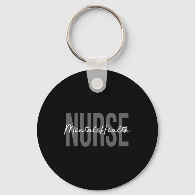 Health Nurse Psych Nurse Psychiatric Nurse Rn 2  Key Ring (Front)