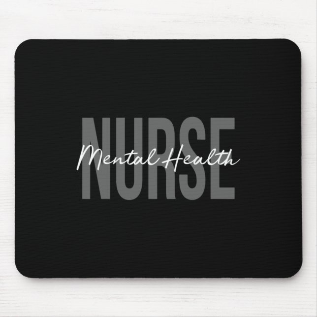 Health Nurse Psych Nurse Psychiatric Nurse Rn 2  Mouse Mat (Front)