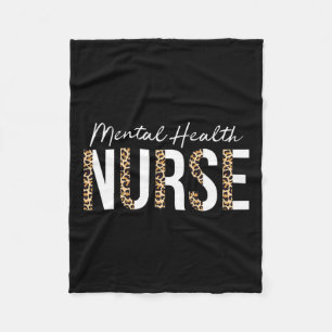 Health Nurse Psych Nurse Psychiatric Nurse Rn Fleece Blanket